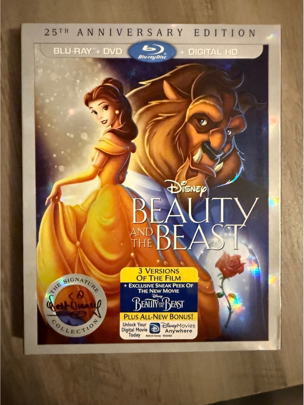Beauty and the Beast 25th Anniversary Edition Blu-ray + DVD + Digital HD